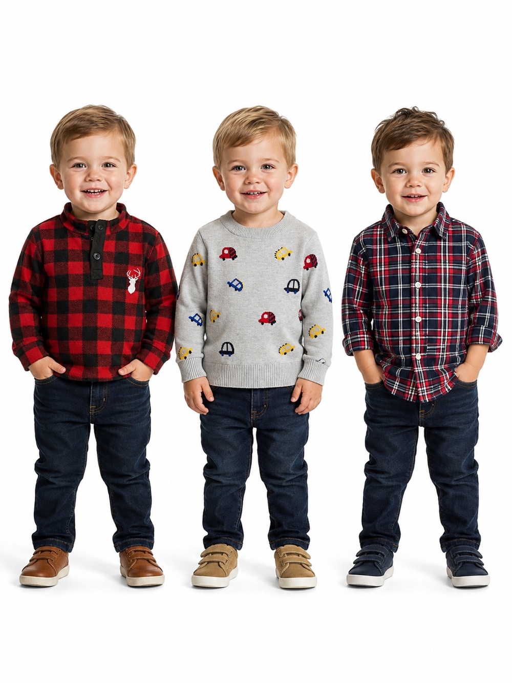 3 long sleeve bundle - assorted brands 2T